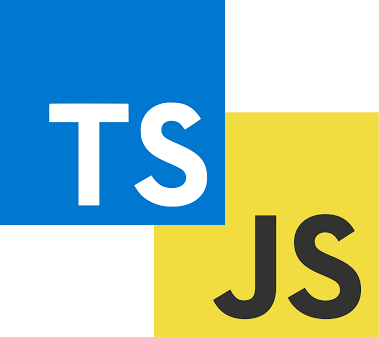 TypeScript + JavaScript logo